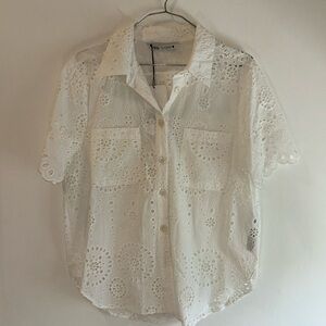 Zara Woman’s Shirt with Cutout Detail